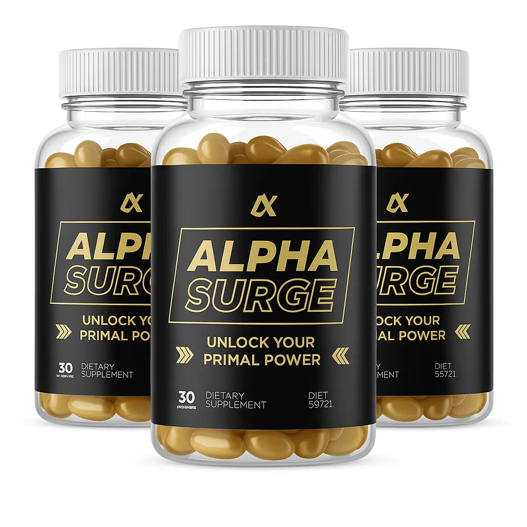 Alpha Surge Reviews - Men's Health & Vitality Supplement Bottle