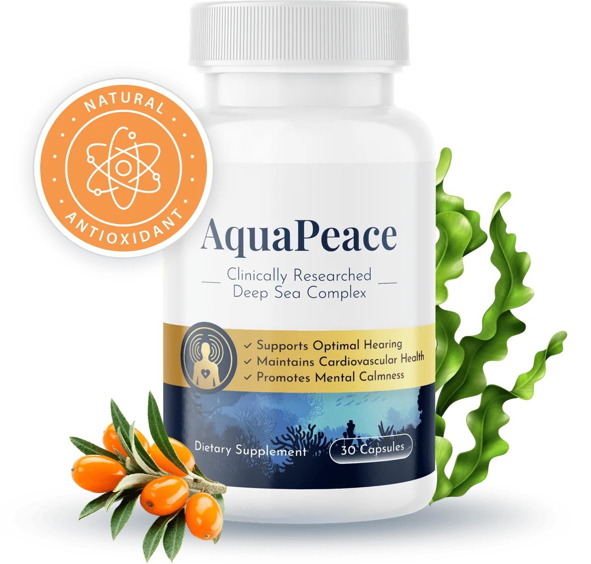 AquaPeace Reviews - General Fitness & Wellness Supplement Bottle