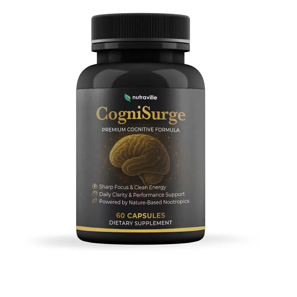 CogniSurge Reviews - Brain & Cognitive Support Supplement Bottle