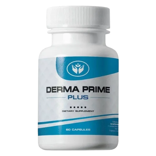 Derma Prime Plus Reviews - Skin Health & Anti-Aging Supplement Bottle
