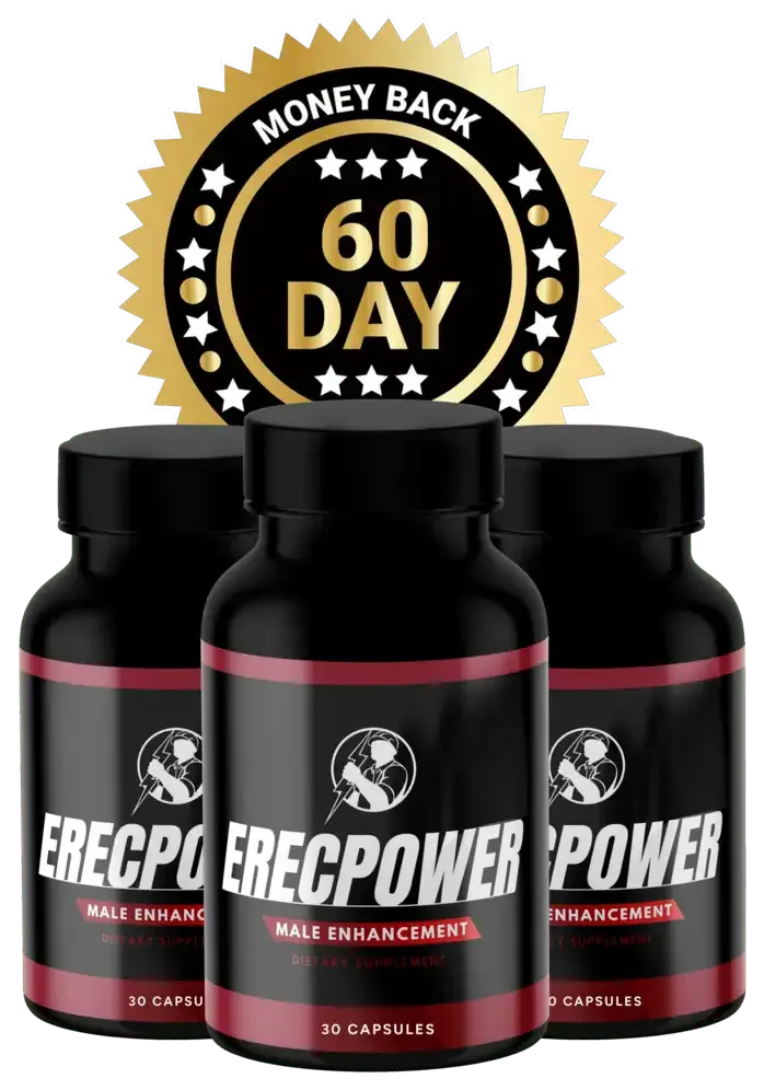 ErecPower™ Reviews - Men's Health & Vitality Supplement Bottle
