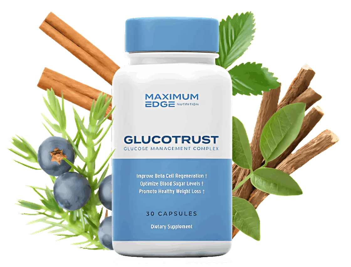 GlucoTrust Reviews - Blood Sugar Management Supplement Bottle