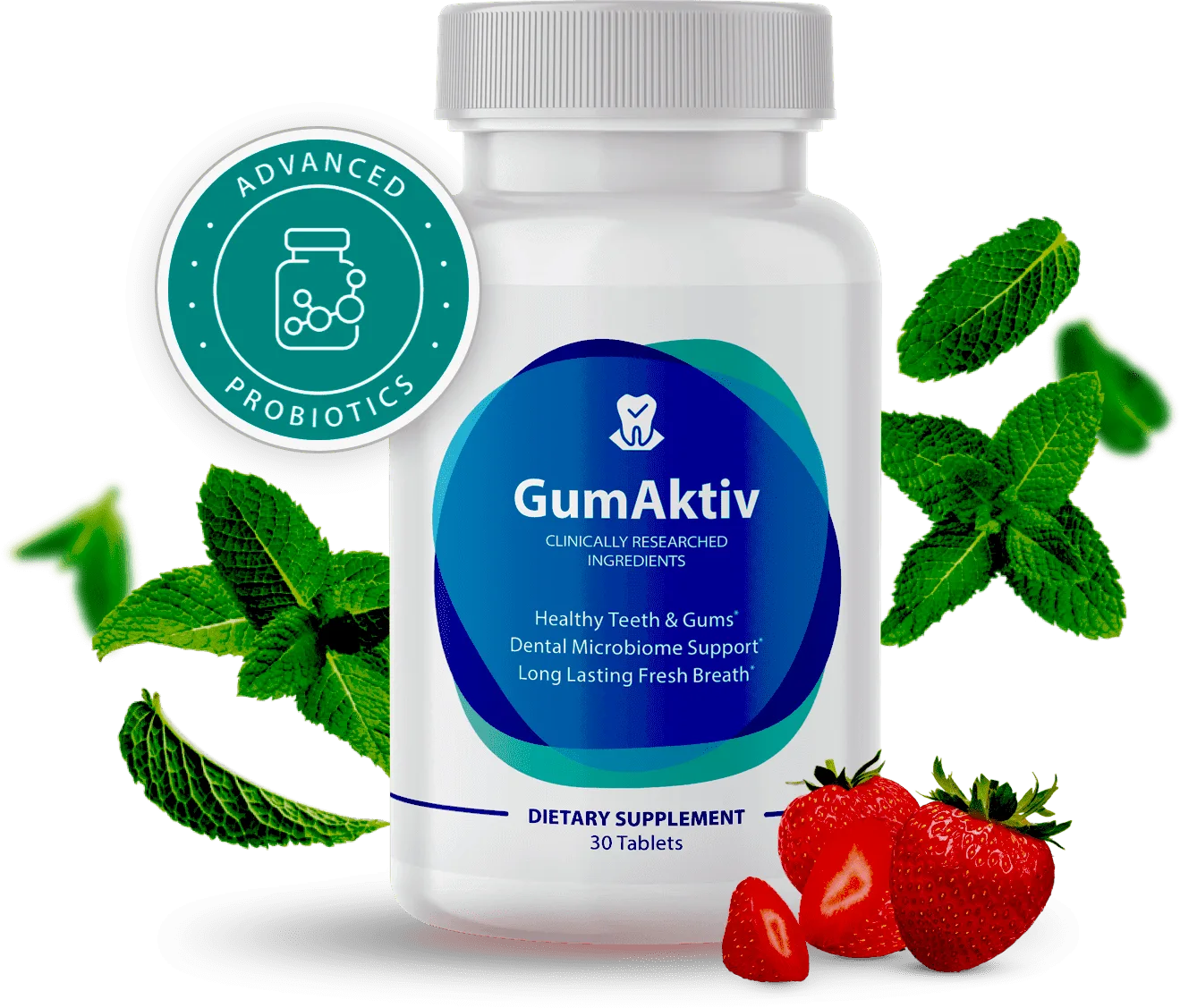 GumAktiv Reviews - Oral Health & Dental Supplement Bottle