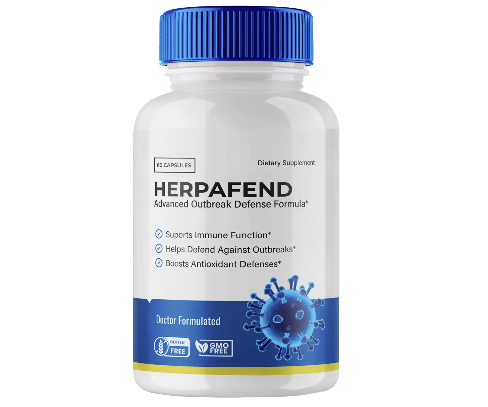 HerpaFend Reviews - General Fitness & Wellness Supplement Bottle