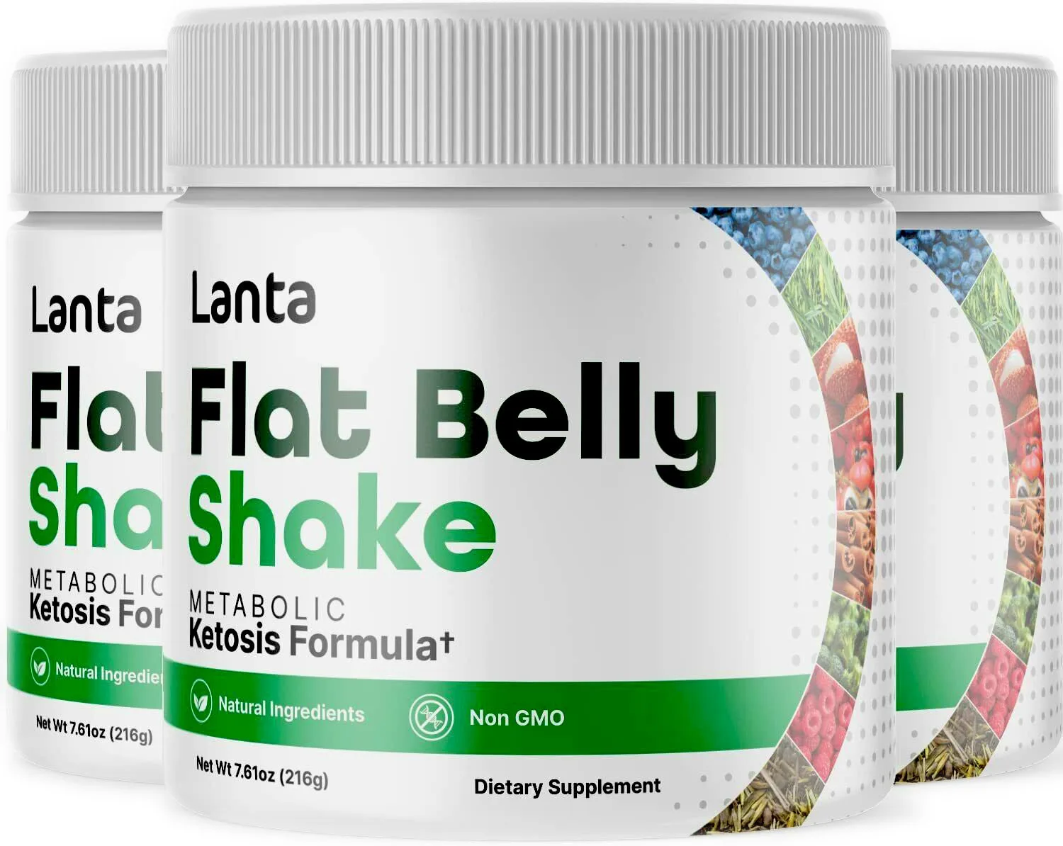 Lanta Flat Belly Shake Reviews - Weight Loss & Metabolism Supplement Bottle