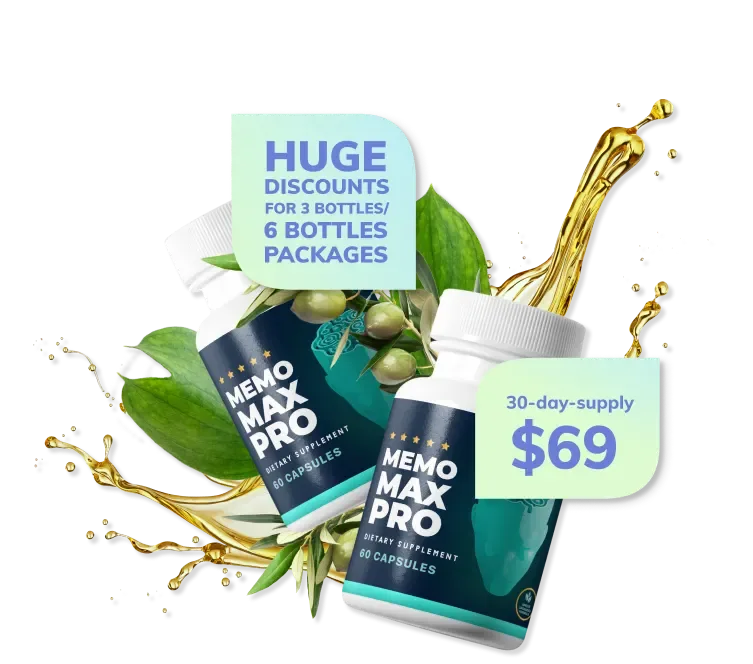 Memo Max Pro Reviews - General Fitness & Wellness Supplement Bottle