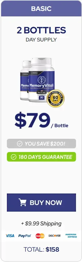 Memoryvitali Reviews - Brain & Cognitive Support Supplement Bottle