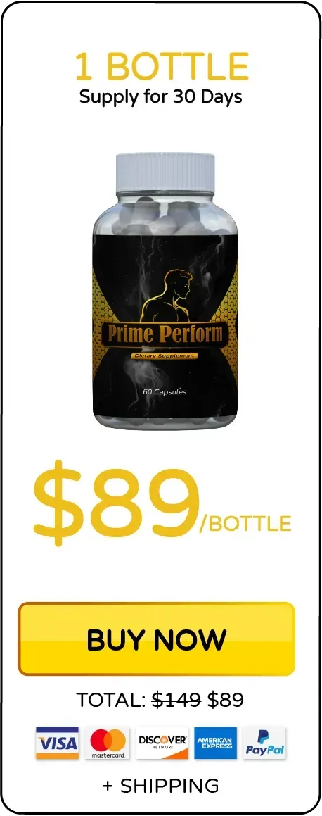 Prime Perform Reviews - General Fitness & Wellness Supplement Bottle