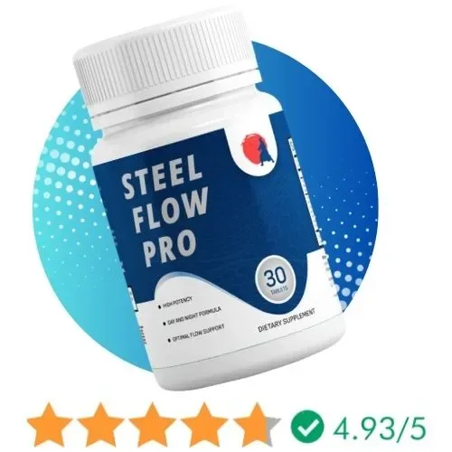 Steel Flow Pro Reviews - Prostate Support Supplement Bottle